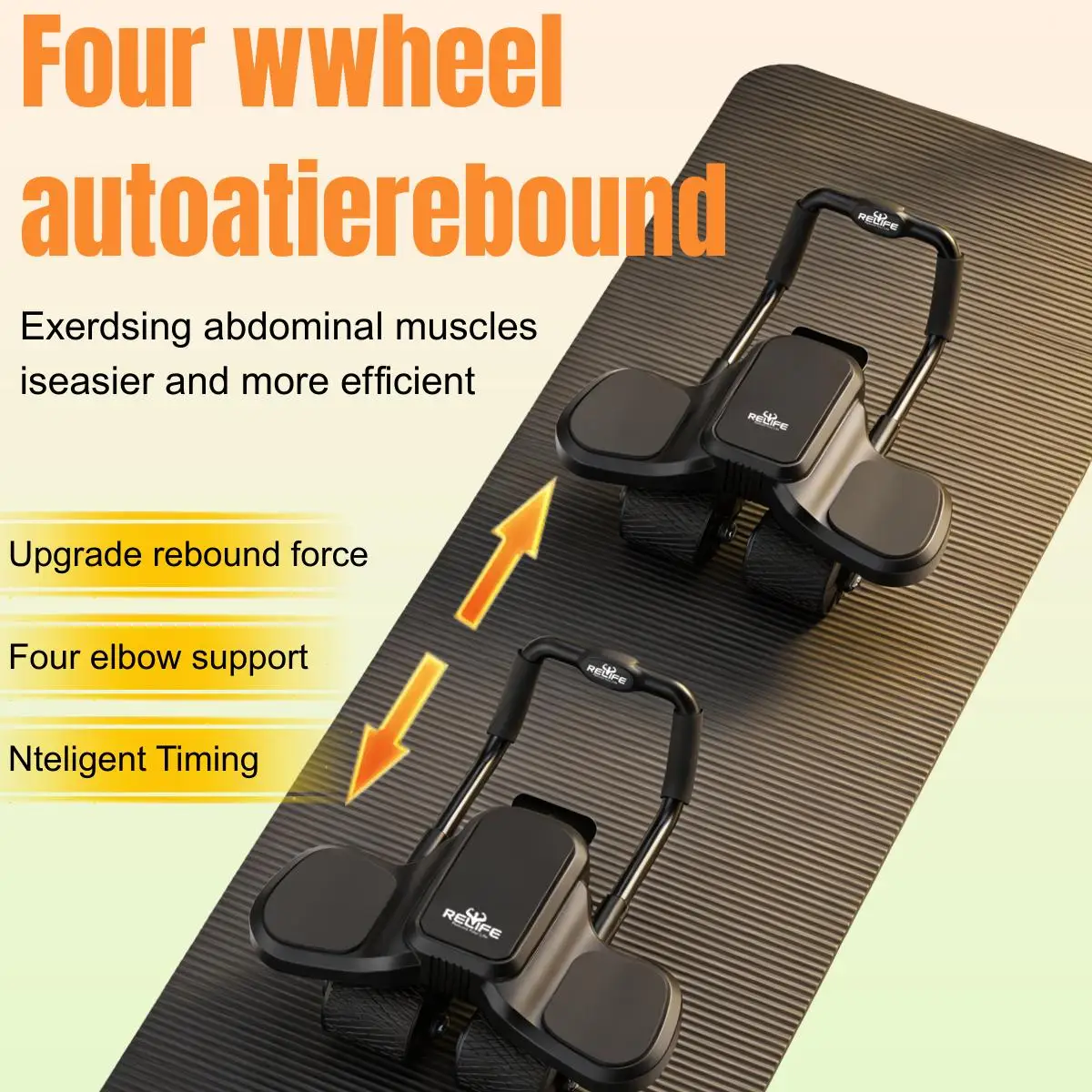 Auto Rebound Ab Roller 4