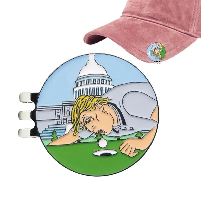 

Зажим для Шляпы Для Гольфа Магнитный прочный металлический маркер забавные аксессуары для гольфа подарки для семьи и друзей любителей гольф