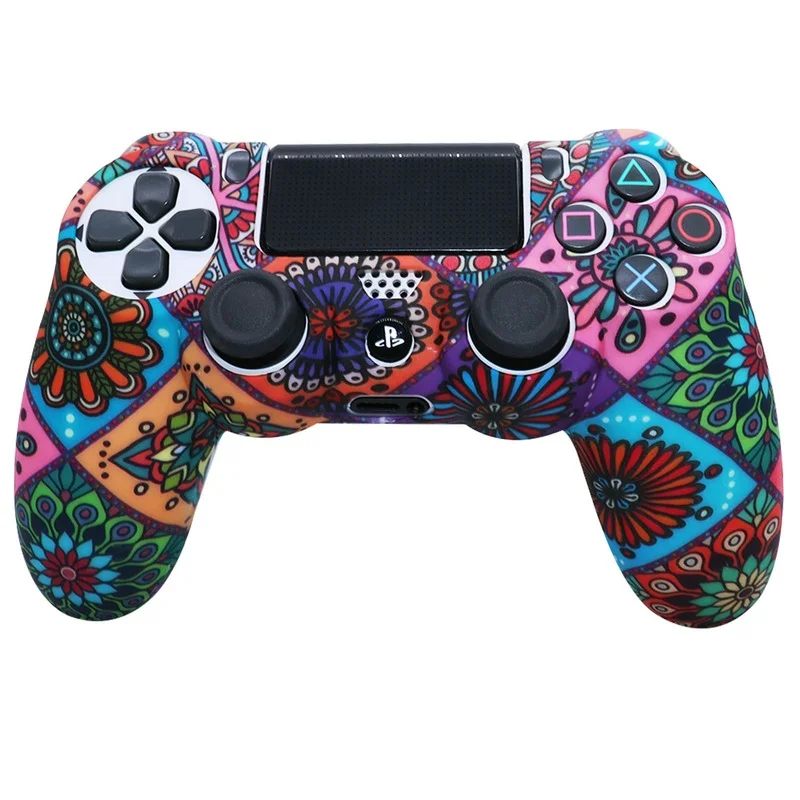 Casos de proteção de silicone para controlador de controle ps4 caso gamepad jogos acessórios joystick capa