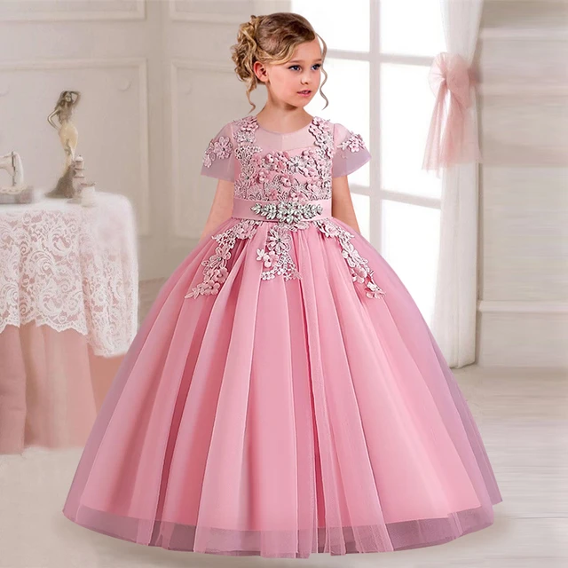 Flower Girl Wedding Pageant Sequin Tail Princess Dress | Princess dress,  Dress, Flower girl