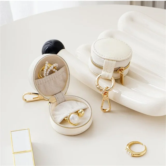 Portagioie A Rotolo In Pelle | Organizzatore Da Viaggio | Per Orecchini, Anelli, Bracciali - Foto 2