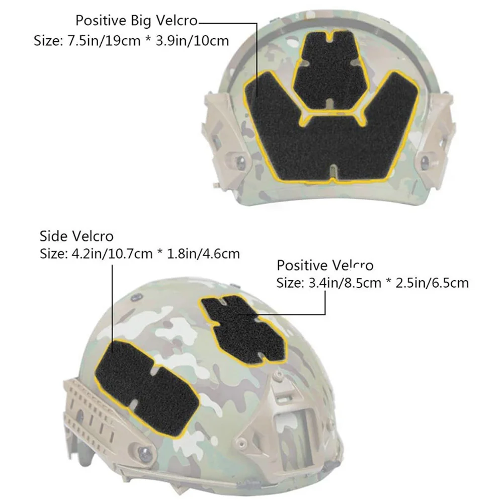 Set Di 11 Adesivi Magici Per Casco Tattico - Velcro Adesivo Per Set Di 11 Adesivi Magici Per Casco Tattico - Velcro Adesivo Per