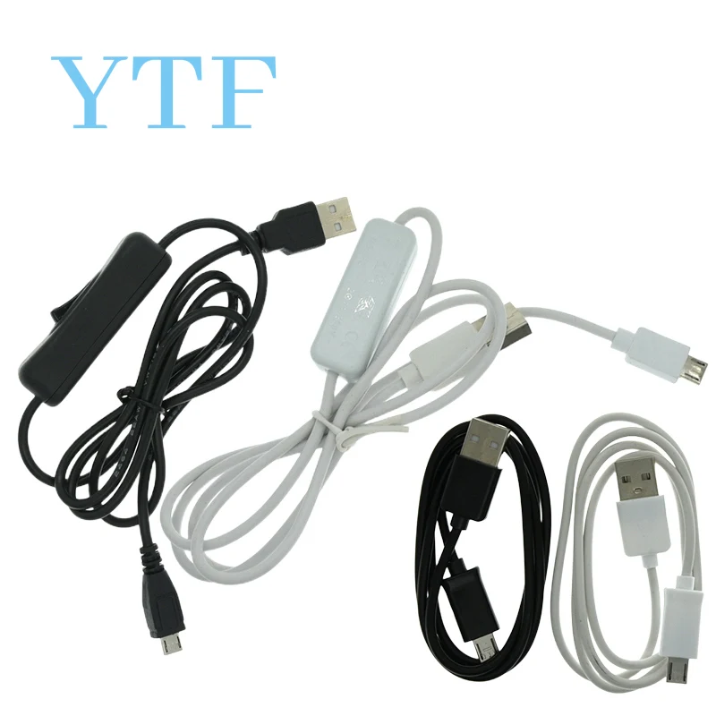 USB Cable With ON/OFF micro Switch Toggle Power For Raspberry Pi 2 3 Zero Black And White raspberry pi cable