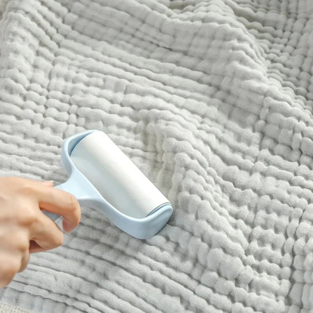 6 Layers Baby Bath Towel Kids Swaddle Wrap Bedding Pure Cotton Bubble Muslin Blanket Infant Gauze Receiving Blanket 105*105cm - 5