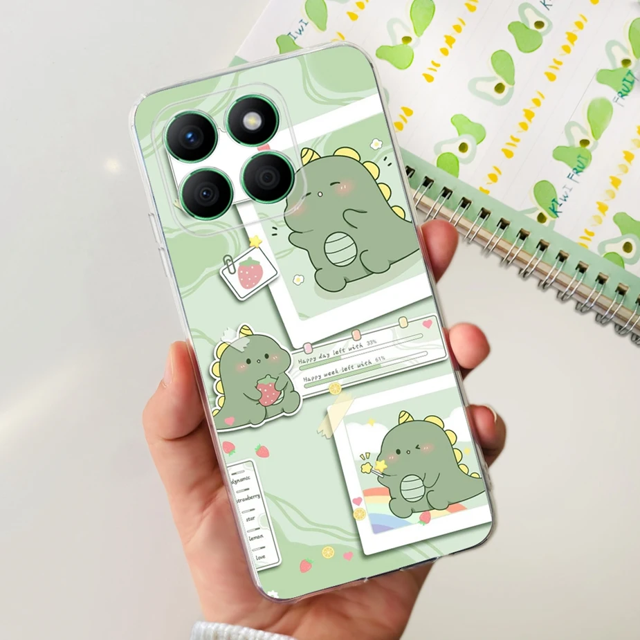 Luxury Painted Clear Silicone Phone Case, Soft Protective Cover, Enhanced Design