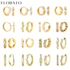 18K Gold-Plated Gold Earrings For Women 925 Sterling Silver Ear Needle Zircon Crystal Earrings Luxury Romantic Wedding Jewelry