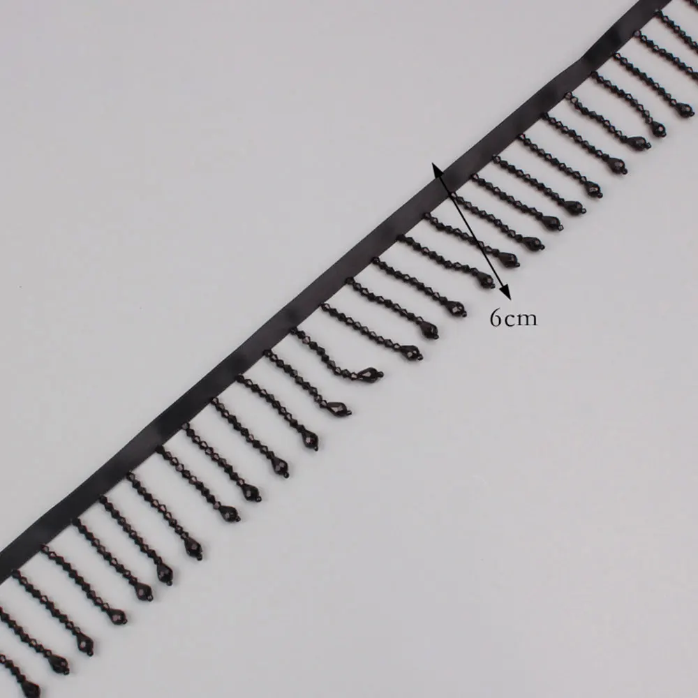 Crystal Pendant Beaded Fringe DIY Clothes Stage Dress Curtain Decorative Accessories Latin Dance Costume Sewing Decorate By Yard