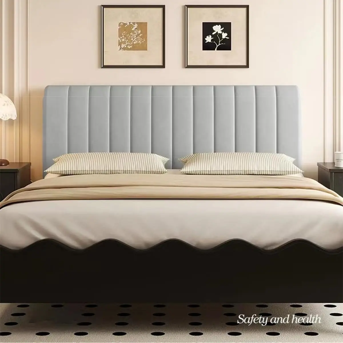 Soft Diamond Velvet Headboards Covers Slipcover for Single/King/Double Elastic Bed Head Cover Thicken Upholstered Washable Decor bed headboard cover,velvet headboard cover