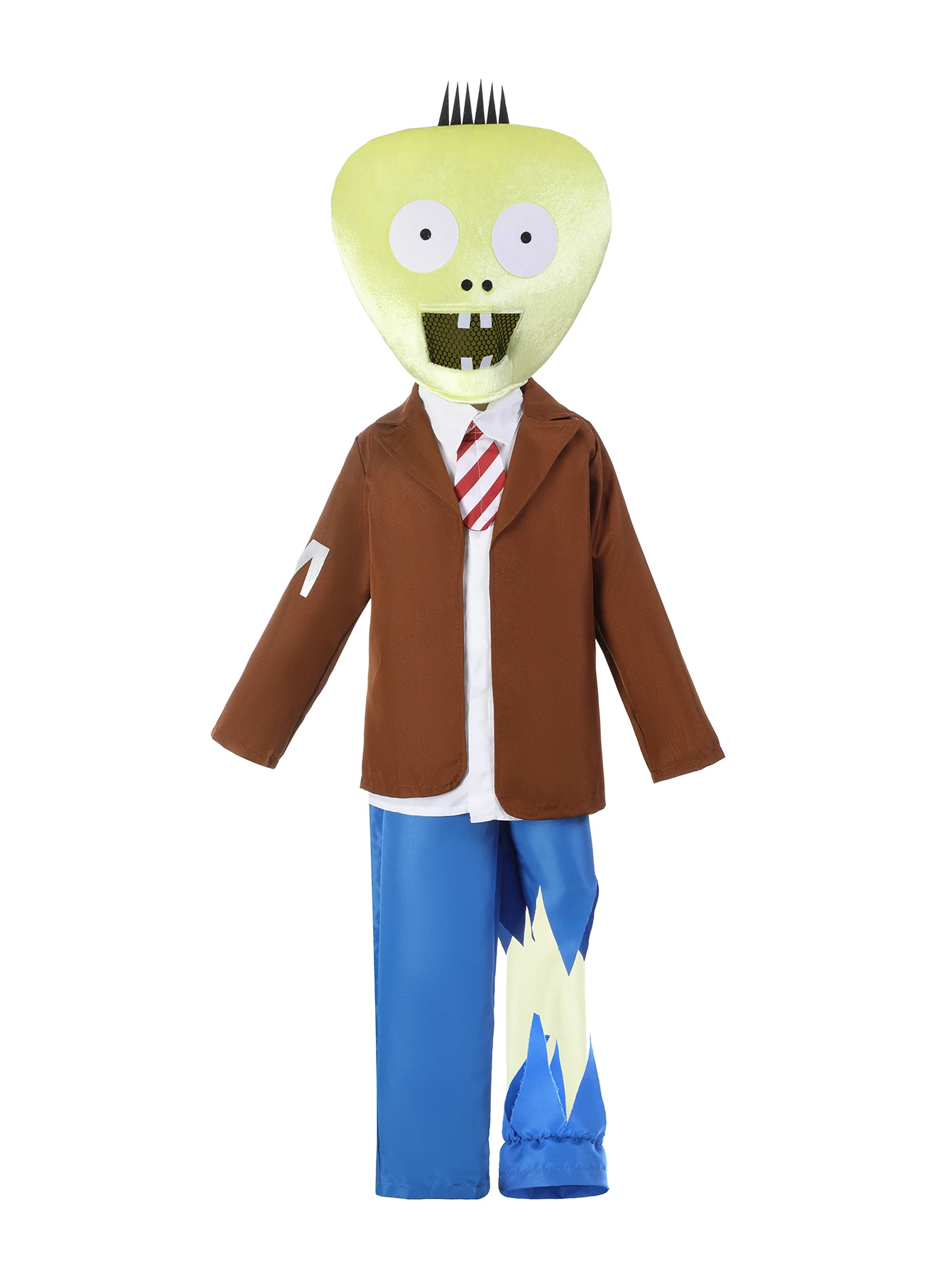 Boys' Outfit: 1 White Shirt + 1 Tie + 1 Brown Jacket + 1 Blue Long Pants + 1 Funny Hat + 1 Left-Foot Pant Leg Sock + 1 Foot Ring, Various Carnival and Festival Party Costumes, Stage Performance Outfits.