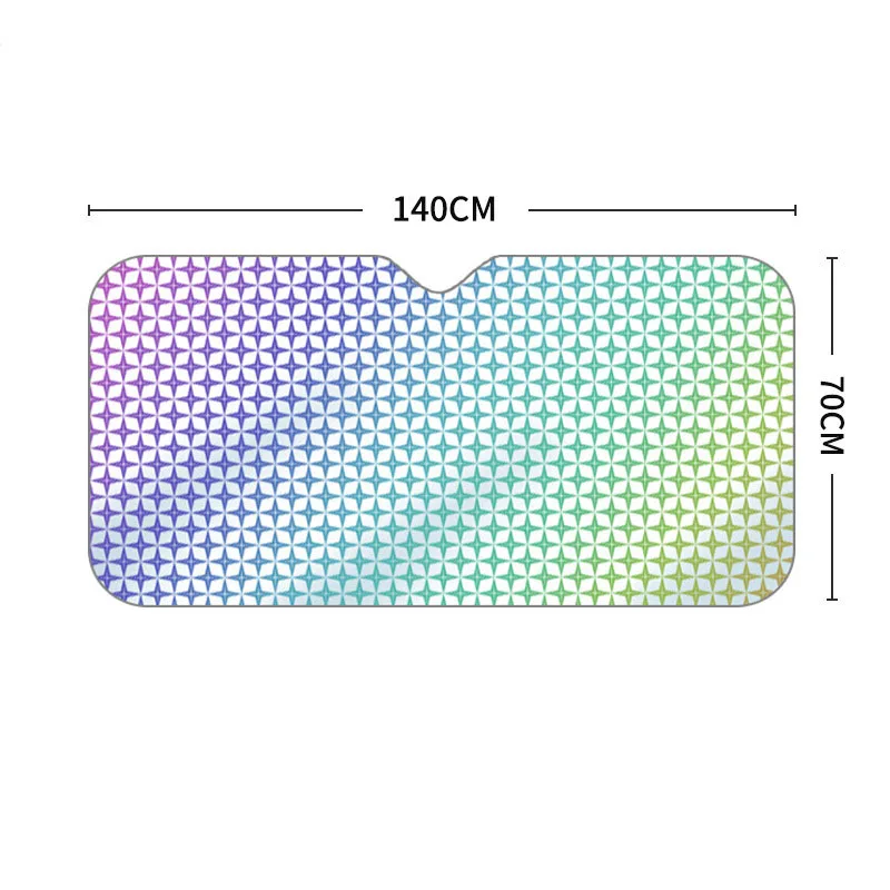 

New car sunshade 140 * 70/130 * 60 laser sunshade front bumper