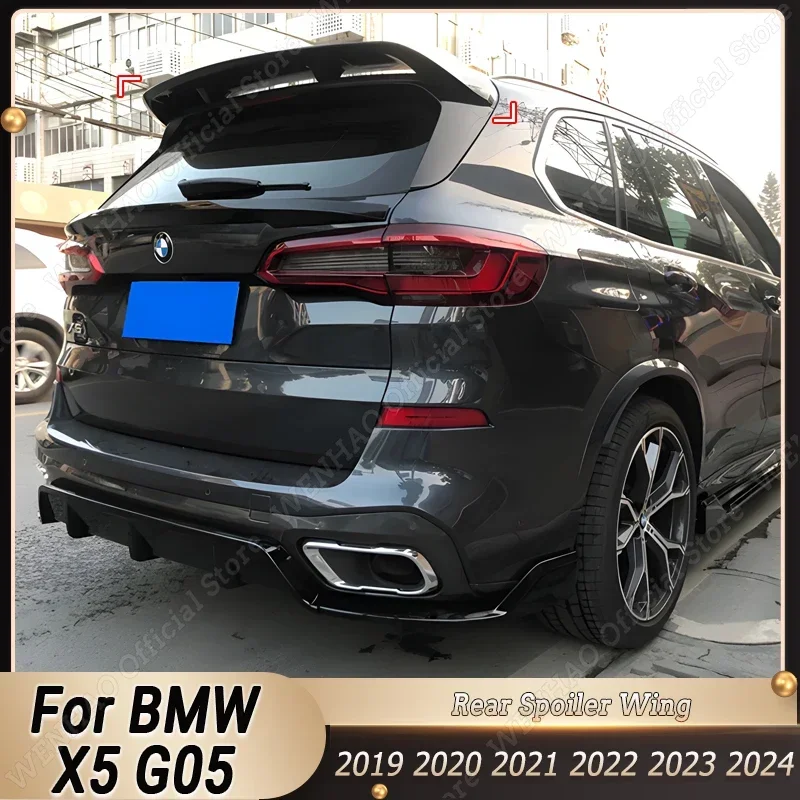 

For BMW X5 G05 30d 40d 40i 45e M50i M50d M Performance Style 2019-2024 Car Rear Roof Spoiler Wing Decoration Body Kits Tuning