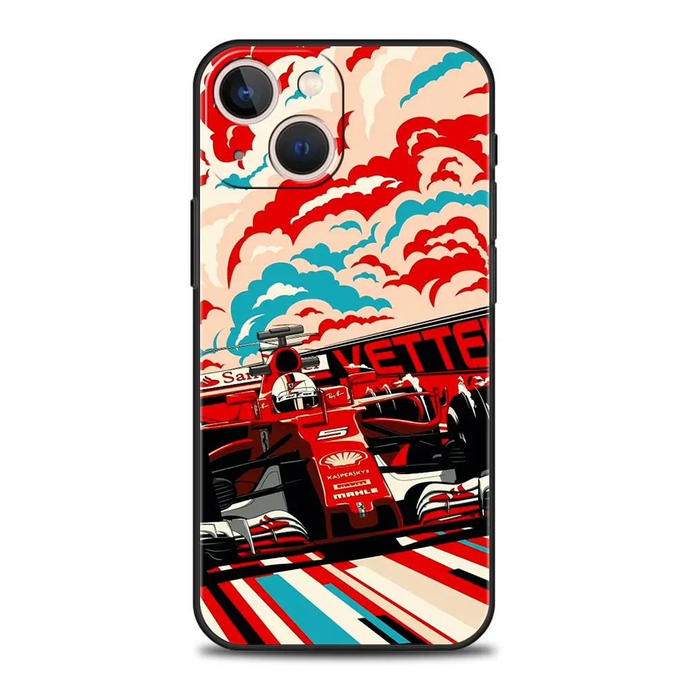 Ayrton Senna F1 Soft Black Phone Case Cover
