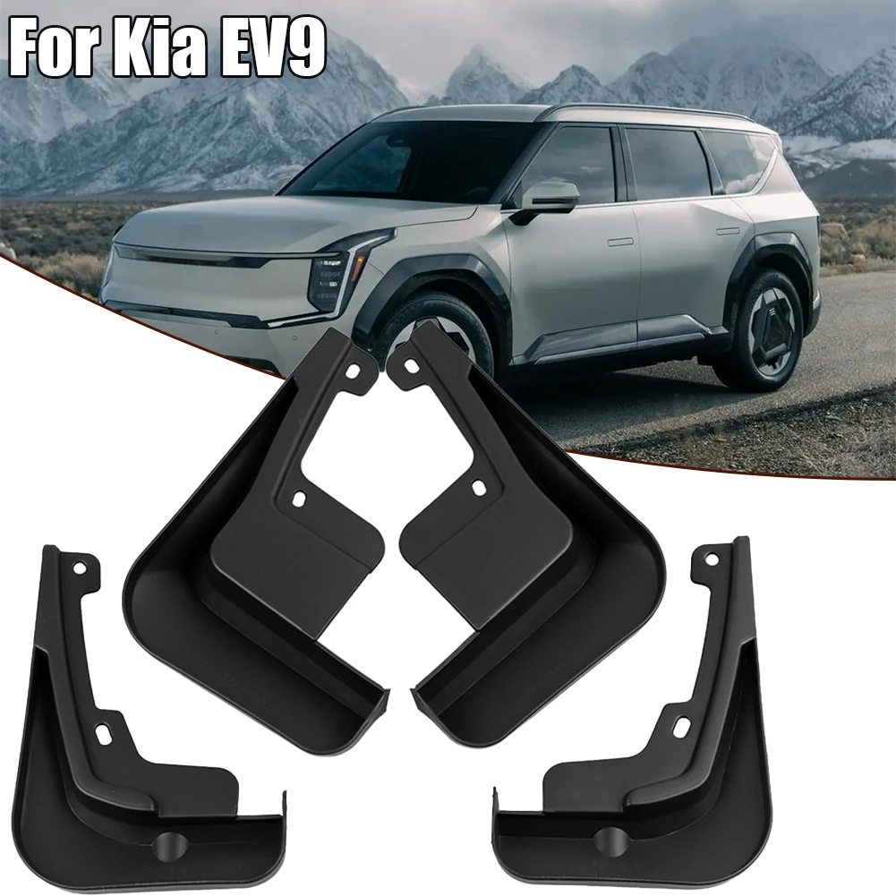 

4Pcs Black Splash Guards Mud Flaps For KIA EV9 Mudflaps Mud Flaps Splash Guards Front Rear Wheels Fender ABS Auto Accessories