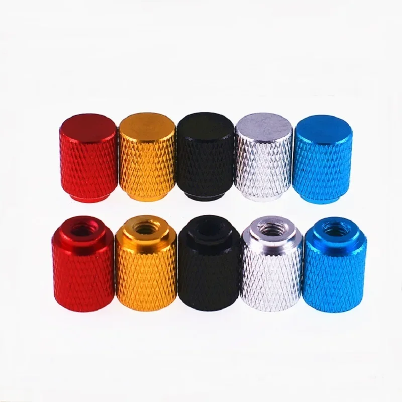 2 Pcs Anodized Aluminum Knurled Thumb Nuts M3 M4 M5 M6 Blind Hole Hand Tighten Adjustment thumb nuts