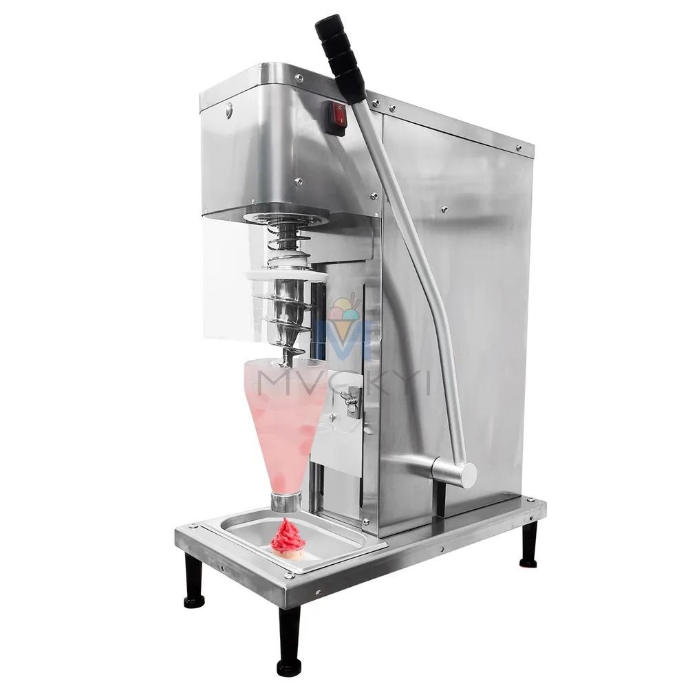 Mvckyi Ice Cream Mixing Snowstorm Machine Frozen Yogurt Blending Machine for business Stainless Steel For Ice Cream Equipment
