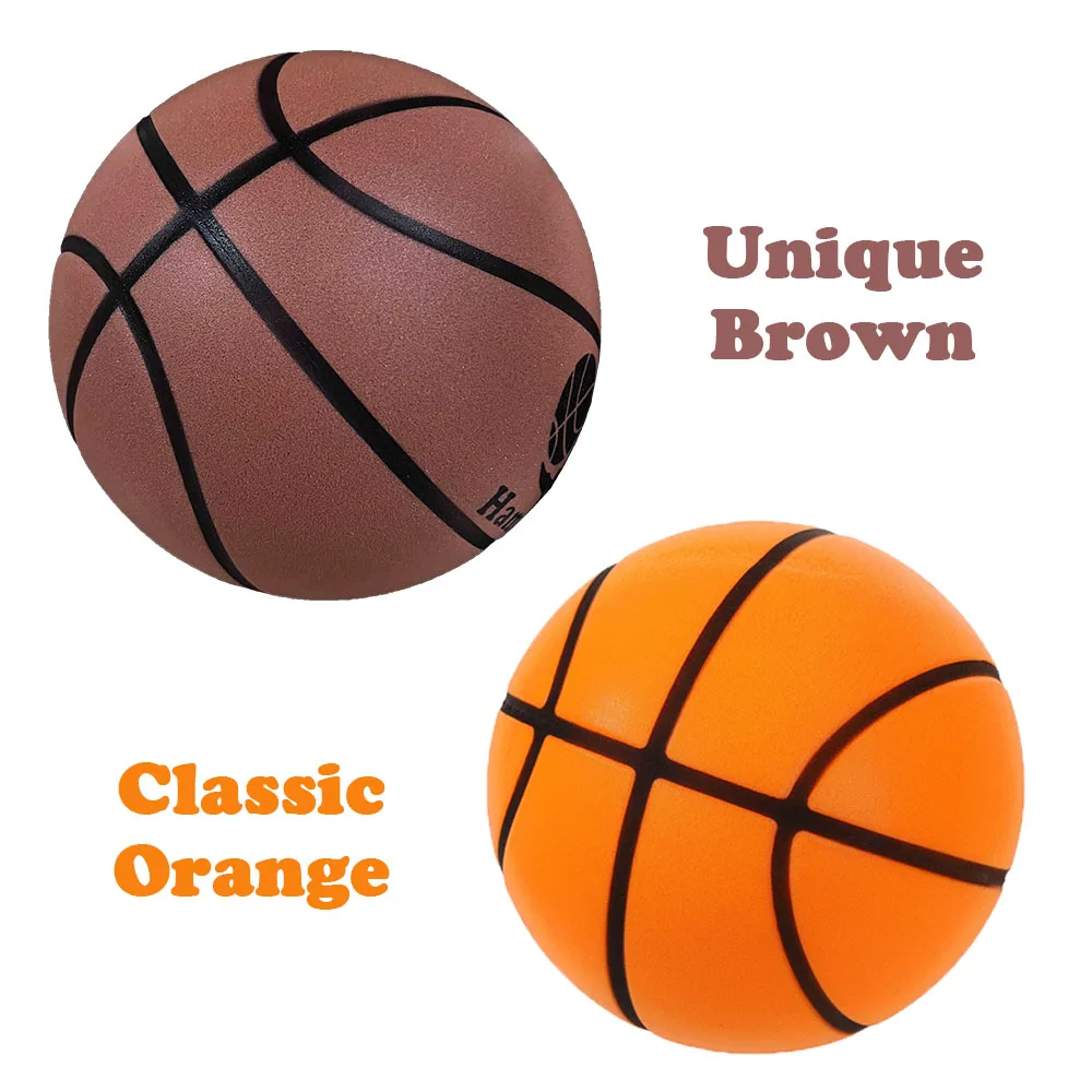 Grooved Silent Basketball Size 7# 6# Men & Women Player Indoor Dribble Practice Bounce Quietly Soft Foam Ball No Noises at Home