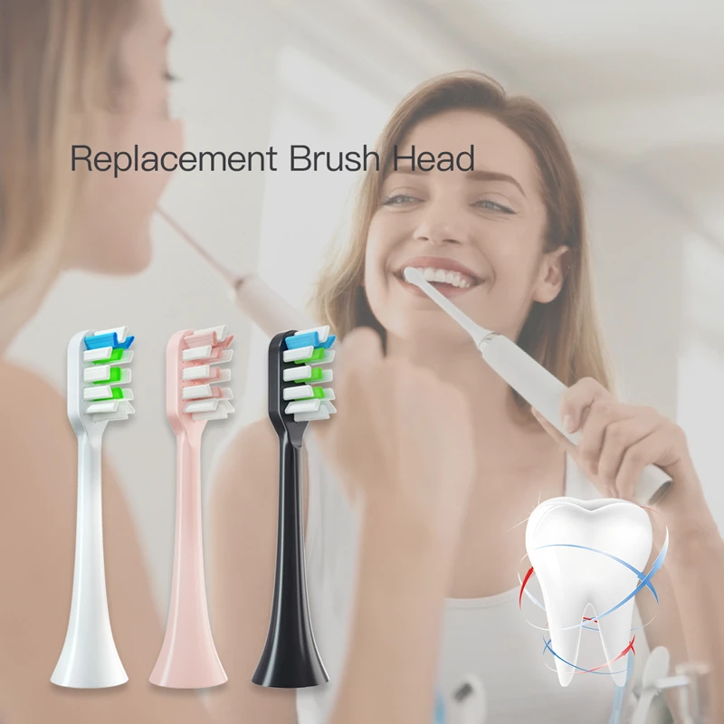 Toothbrush Heads 10PCS Replacement Brush Heads DuPont Soft Suitable For SOOCAS X3/X3U/X5 Sonic Electric Toothbrush