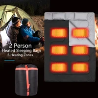 2-person sleeping bag,Spliceable sleeping bag,Heated Sleeping Bag for Adults,Portable Sleeping Bag,for All Season Camping 1