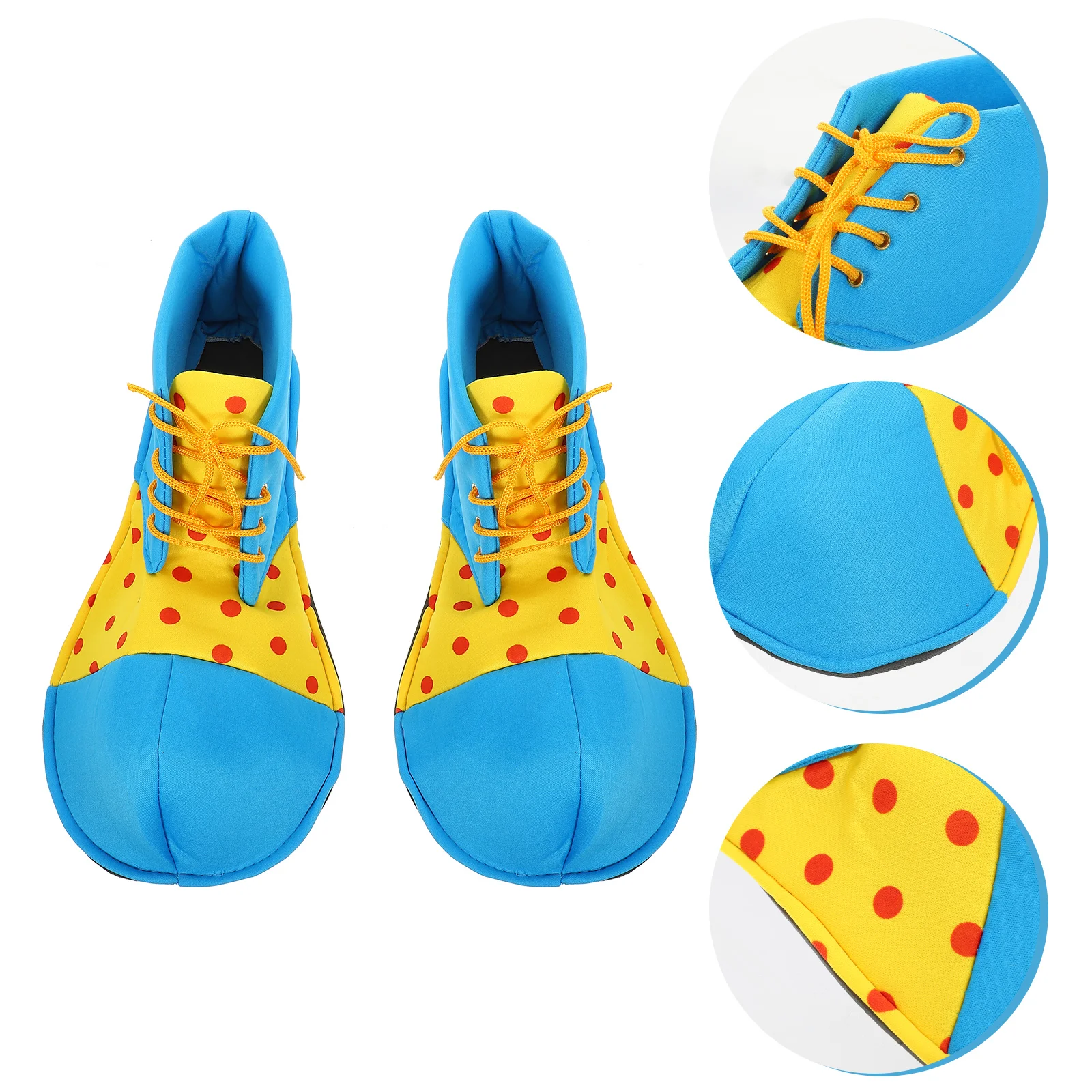 

Clown Shoes Costume Halloween Adult Women Men Brown Sandles Circus Props Red Unisex Party Carnival Rainbow Shoe Large