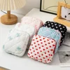 Cute Bow Women Mini Cosmetic Bag Sanitary Napkins Storage Bag Portable Tampon Holder Case Mini Makeup Lipstick Storage Bag Pouch 2