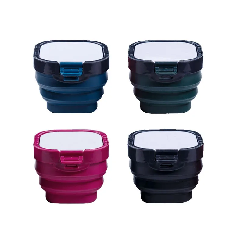 

16Grids Folding Moisturizing Paint Storage Box Palette Wash Brush Bucket Pot