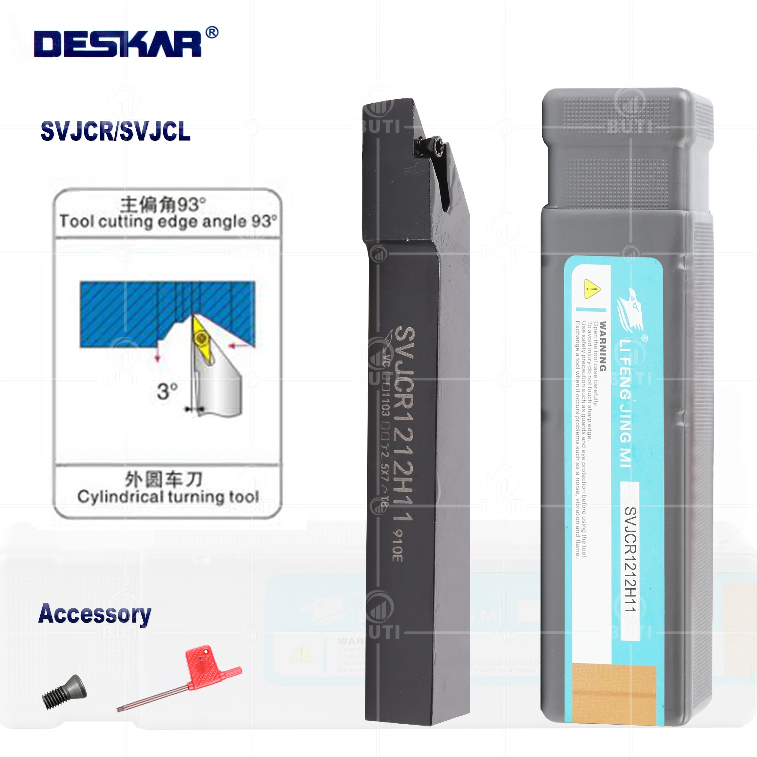 DESKAR 100% Original SVJCR1212H11 SVJCR1616H11 SVJCR2020K11 SVJCR2525M16 SVJCR SVJCL Externe Drehen Werkzeug Halter CNC Drehmaschine Bar