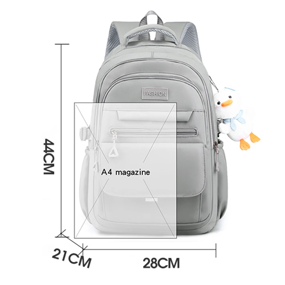 Nylon School Backpack Student School Bags For Teenage Girls Cute Schoolbags Waterproof College Backpack Bookbag Women's Backpack
