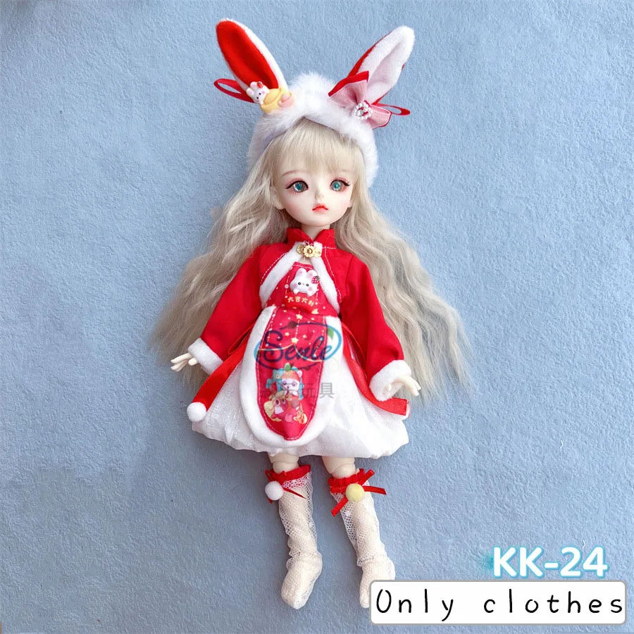1/6 Bjd DOLL Clothes 30cm Toys Accessories New Style Wear Plaid Skirt Fashion Dress Up With Headwear For Girl Princess Dress
