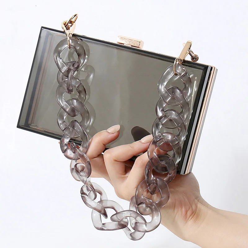 

Pearl White Name Letter Hello Acrylic Clutch Bags Party Evening Purse Lady Flap Female Perspex Bag Handbags for Women Wallet