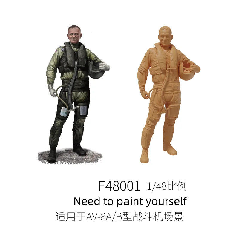 フィギュアパイロットモデル1/48,オリジナルデザイン,複数の戦闘機装飾
