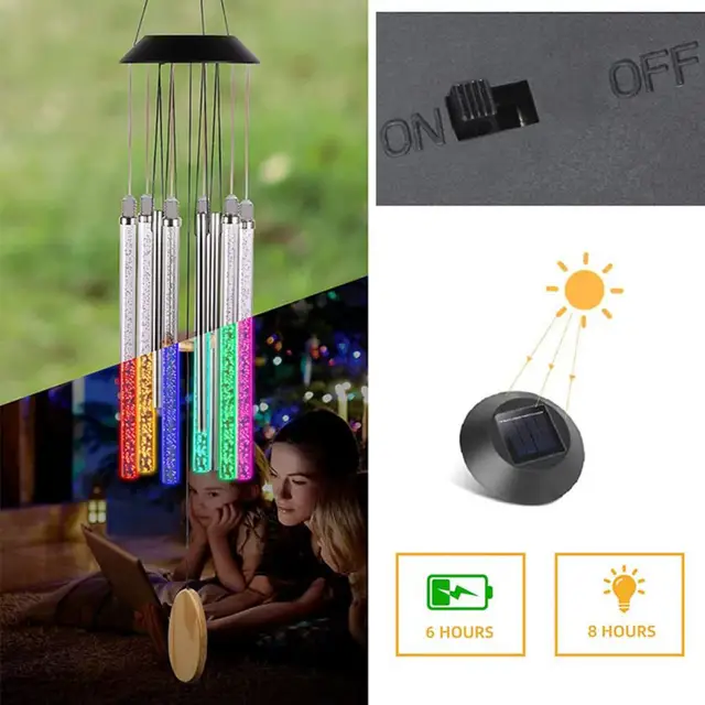 Kiváló Szélcsalád Fényvilágítás Abs Led Bell Hosszú Ideig Tartó Multifunkcionális Dekoratív -Es Fény - Image 4