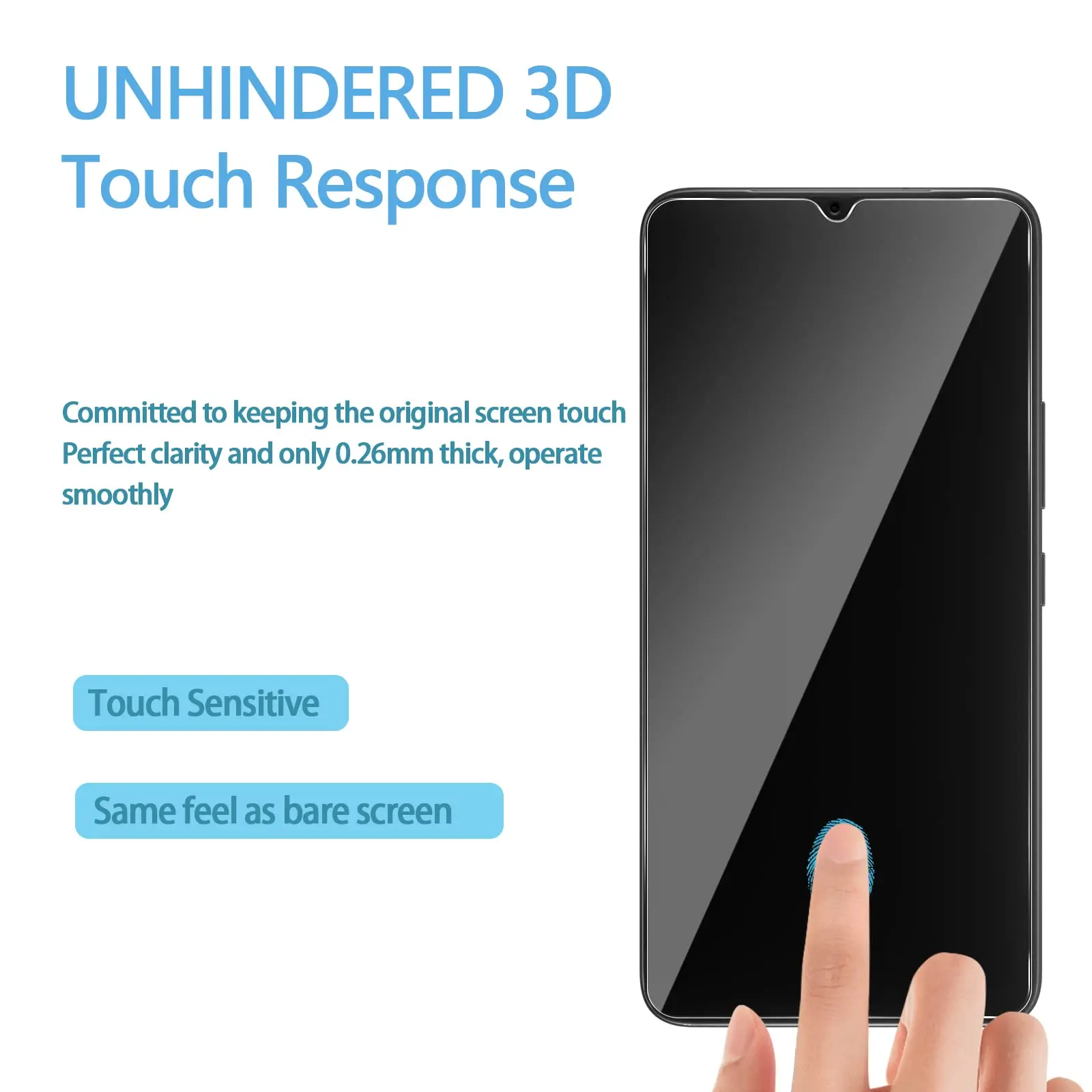 Screen Protector For T-Mobile T Phone Pro 5G Tempered Glass HD Crystal High Aluminum 9H Case Friendly 4