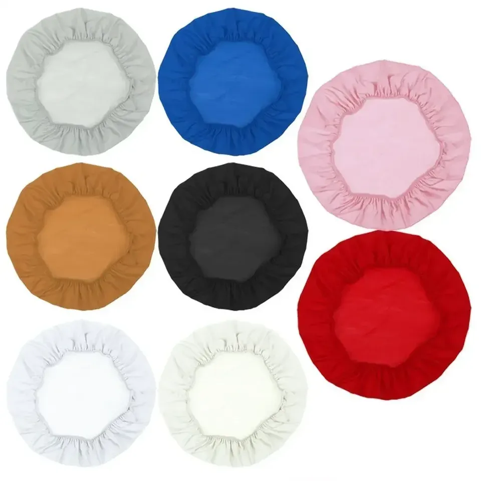 Spandex Chair Seat Cover Hood Removable Stretch Dining Room Wedding Banquet Chair Covers Without Backrest Furniture Protector