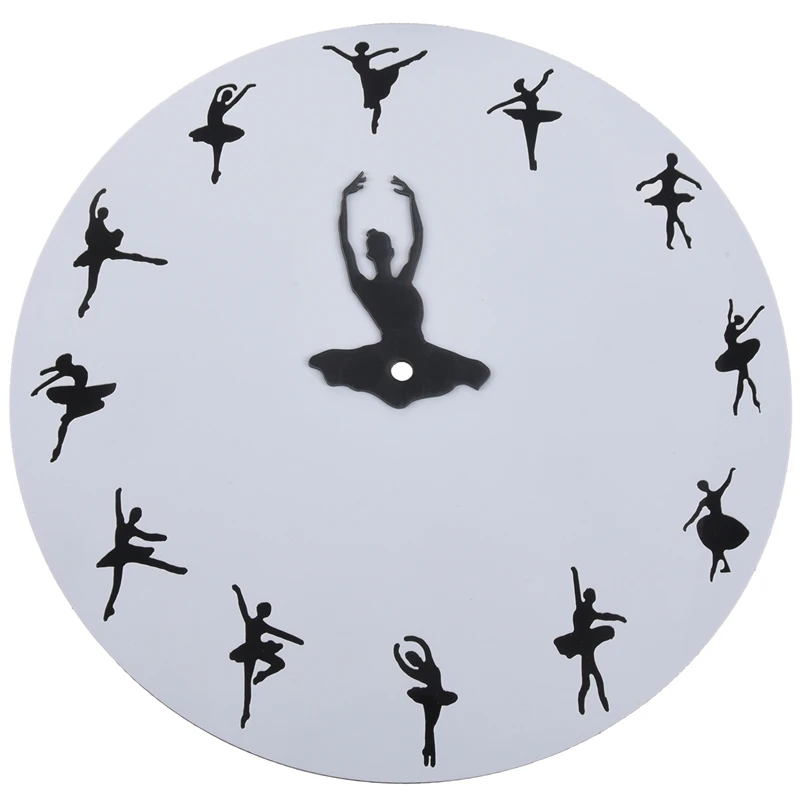 New Ballet Time Wall Clock Ballerina Dancer Ballet Decorative Clock