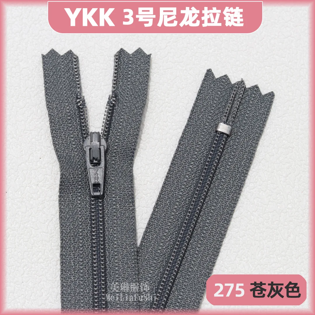 30 50 100 Stück YKK3 # Nylon-Reißverschluss mit geschlossenem Ende, 18 cm, Bekleidungszubehör, Original-Hosenreißverschluss – Detail 32