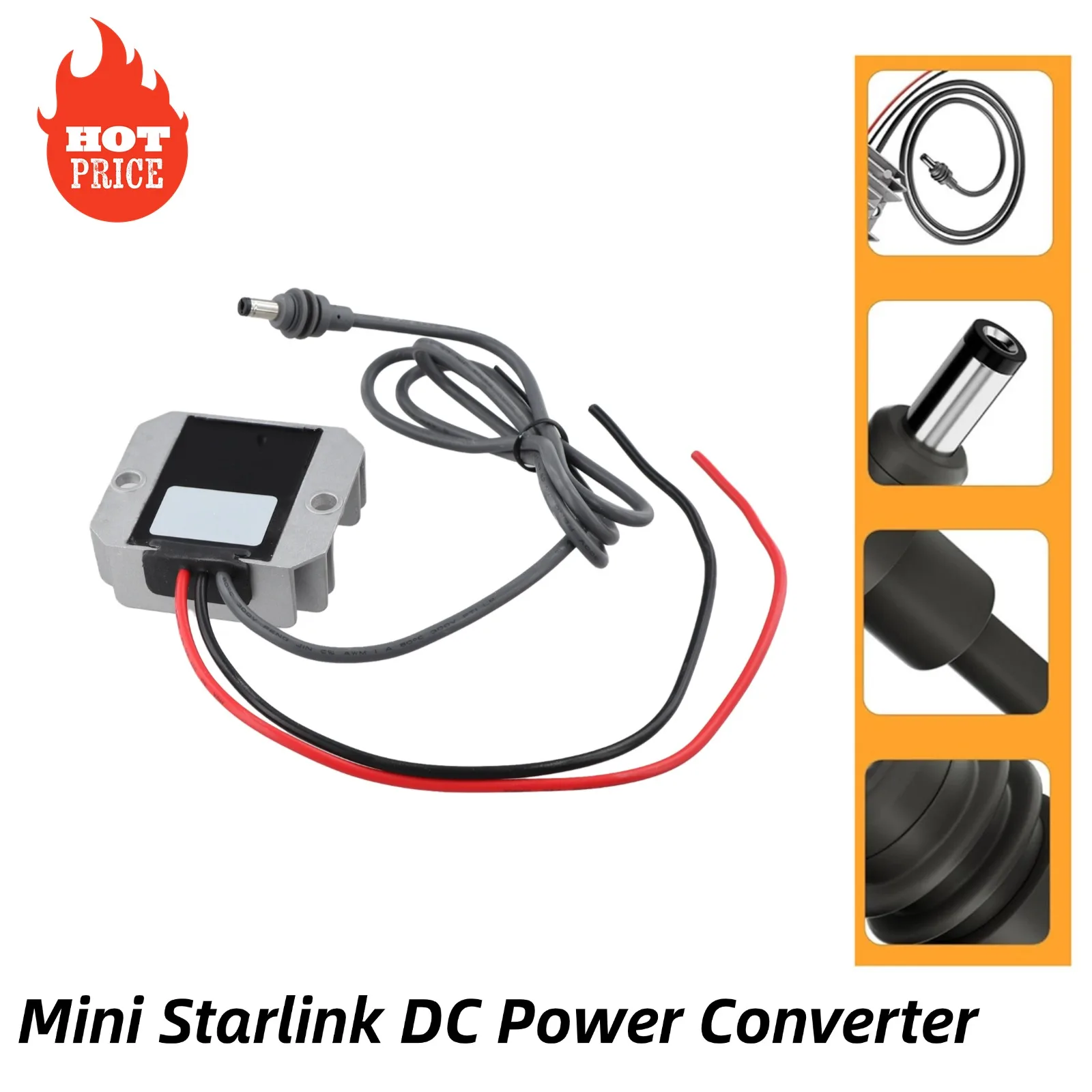 Convertidor De Corriente CC 12V/24V A 30V 3.5A – Para Starlink Y Otros Dispositivos, Compacto Y Con Protección IP68