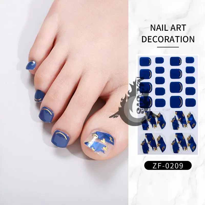 

Multiple Styles 22 Tips Toe Nail Sticker Grey Nail Charms Nail Stickers Self-adhesive Christmas Decorations 2023 Nail Glitter