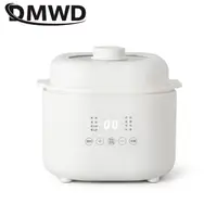 DMWD Electric Slow Cooker 1L Stew Pot 7 Menus Cooking Machine Porridge Casserole Soup Maker 24H Appointment Ceramic Liner 220V 2