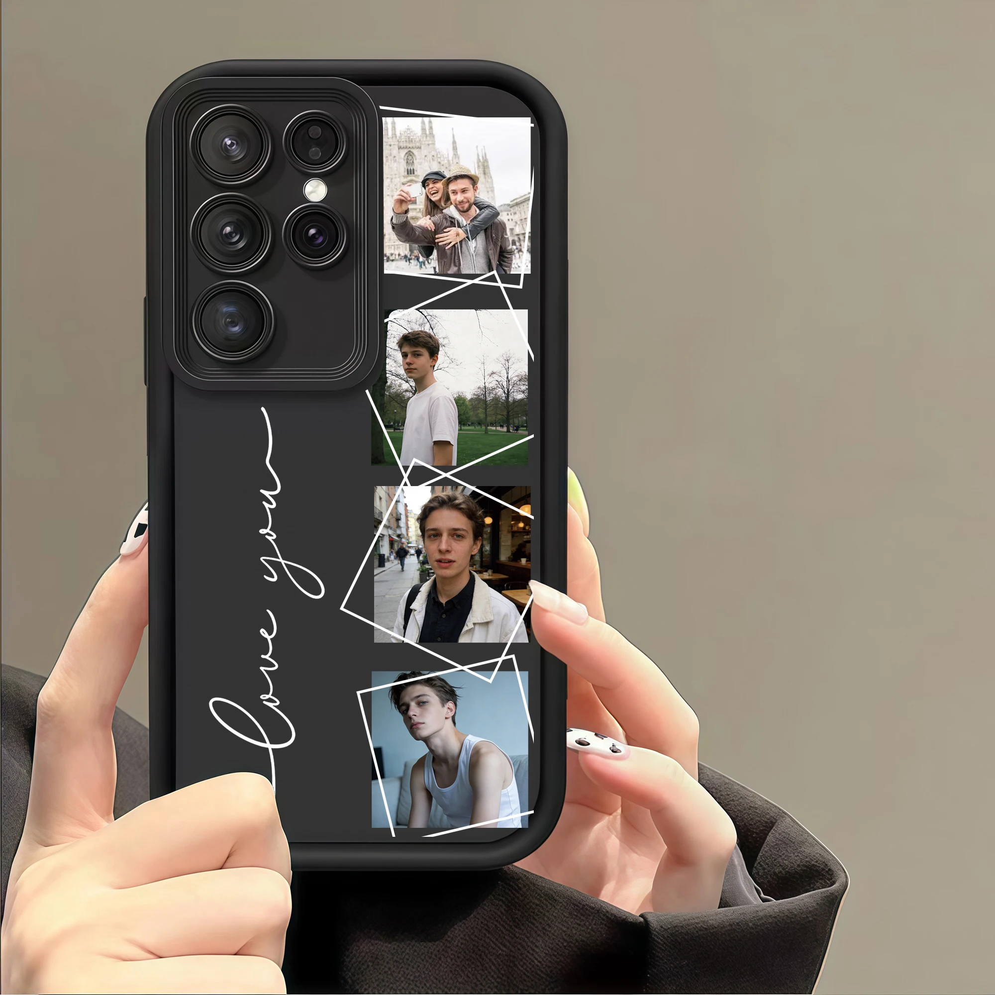 Custom Photo Family Friends Couple Pictures Soft TPU Phone Case thumbnail 4