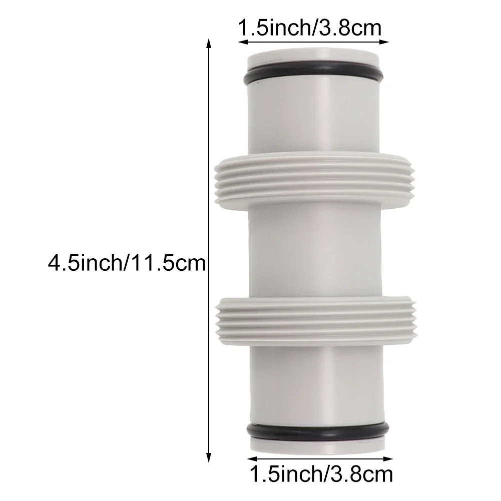 1/2pcs Hose Extension Adapter For Intex Split Hose Plunger Valve 1.5in To 1.5in Spas Hot Tubs Swimming Pool Straight Connector pool hose coupling swimming pool accessory