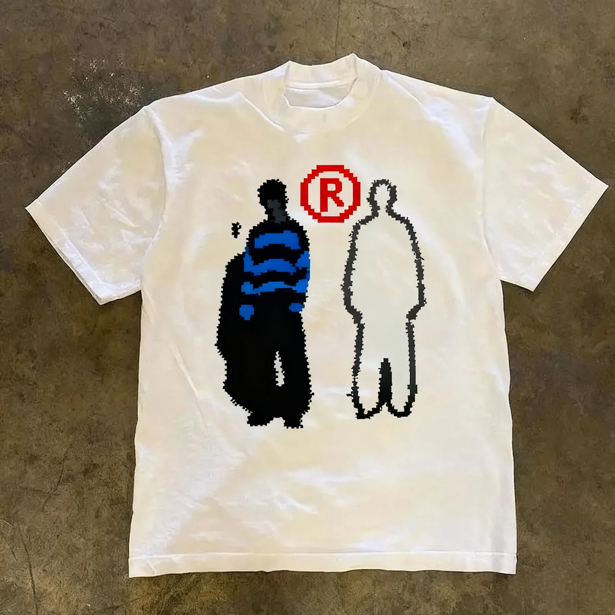 Y2K Men's T-shirt, Women's High-quality Cotton Retro Style Printed Casual Loose Streetwear, Cool Men's T-shirt, O-neck Top 5