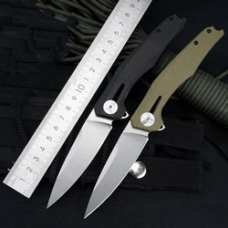 Couteau pliant tactique d'extérieur à manche G10 de haute qualité, couteau militaire de poche multifonctionnel pour le Camping et la survie en toute sécurité, outil EDC 