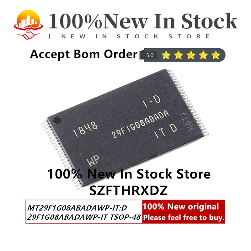 

100% Новые оригинальные фонарики: Φ 29F1G08ABADA 128M X 8 FLASH 3,3 V PROM (10 шт.)