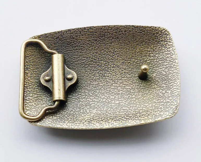 Fibbia Per Cintura Rettangolare In Metallo - Fibbia Vintage In Lega Di Zinco 7,8x4,9cm Per Uomo E Donna