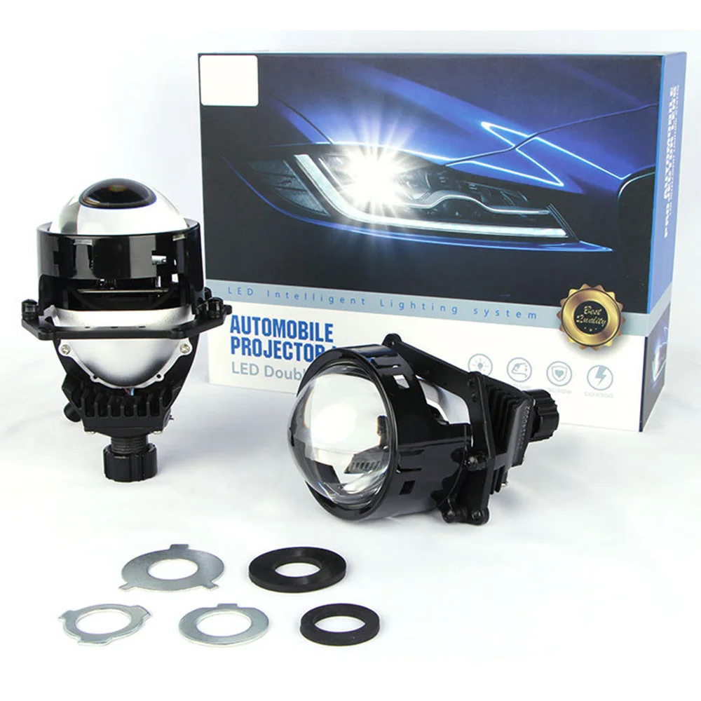 

2 PCS 3.0 Inch LHD RHD Lossless Install Koito Bi LED Projector Lens Retrofit for Car Led Bmw E90 E60 Angel Eyes е38 Z4, for W222