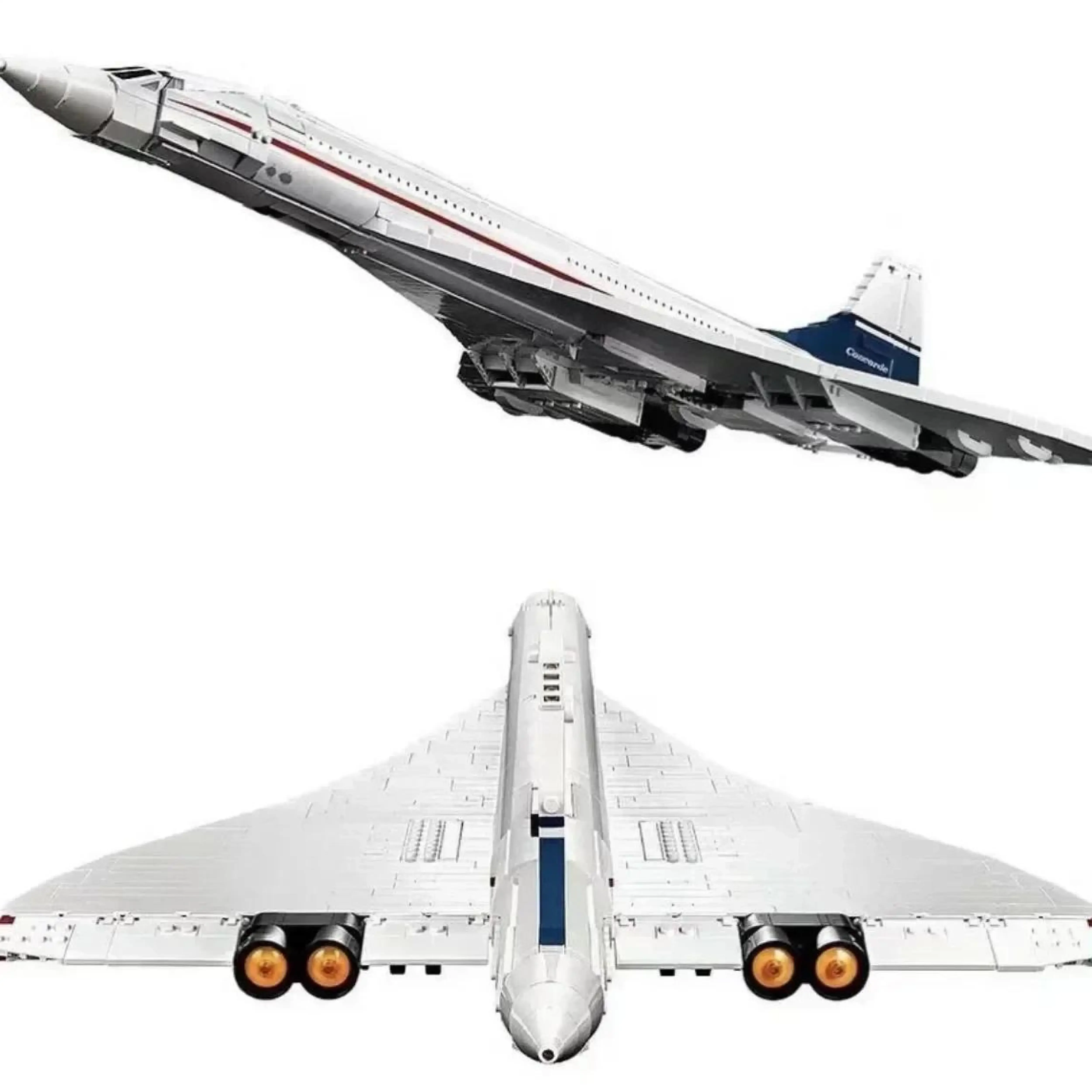10318 Concorde Airbus Building Blocks Technical 105CM AirPlane Model Brick Educational Toys for Children Christmas Gifts 3