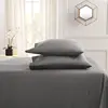 Queen King Pillowcase Cotton Polyester Solid for Bed Pure Thick Envelope Pillow Case Cover Soft Sleep Standard Size One Piece 4