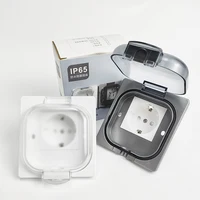 IP65 Waterproof Outdoor Socket, 16A High Power Wall Plate, 250V US/Thai Style 10A Receptacle, Bathroom & Weatherproof Electrical 6