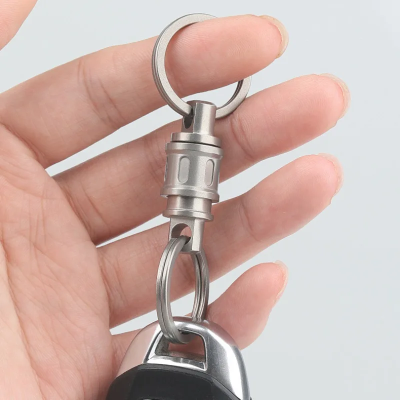 5pcs Titanium Alloy Small Key Ring Hanging Flashlight Hanging