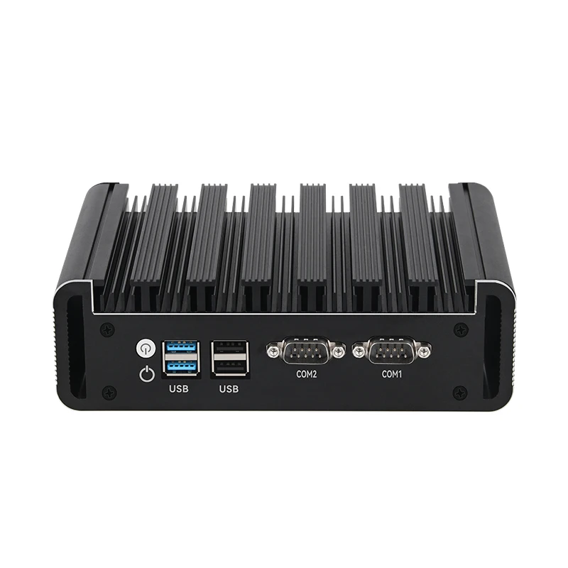 Fanless Intel N100 Mini PC DDR4 MSATA/M.2 NVMe/2.5 inch SATA 2x Gigabit Ethernet 2x DB9 RS232 2x HDMI2.0 DP WiFi Windows Linux 2